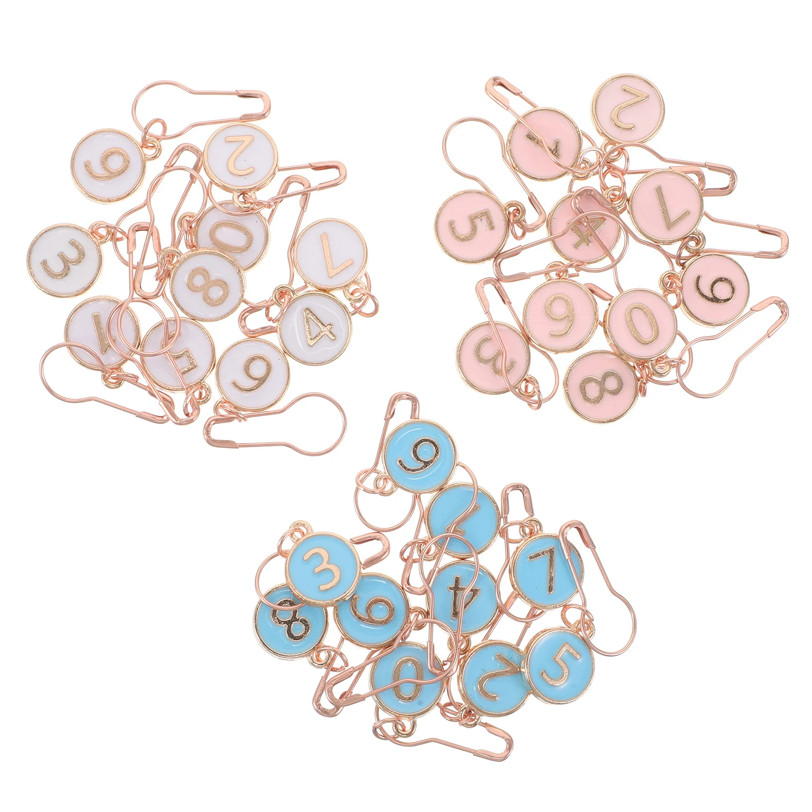 

30Pcs Locking Stitch Markers Numbered Alloy Clips for Knitting Crochet Row Counting Accessories Stitch Markers for Knitting Uk