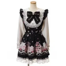 2023 Autumn Lolita Kawaii Suits Bodycon Corset Belt + Y2k Mini Dress Women Elegant Vintage 2 Piece Dress Set Female Chic Party