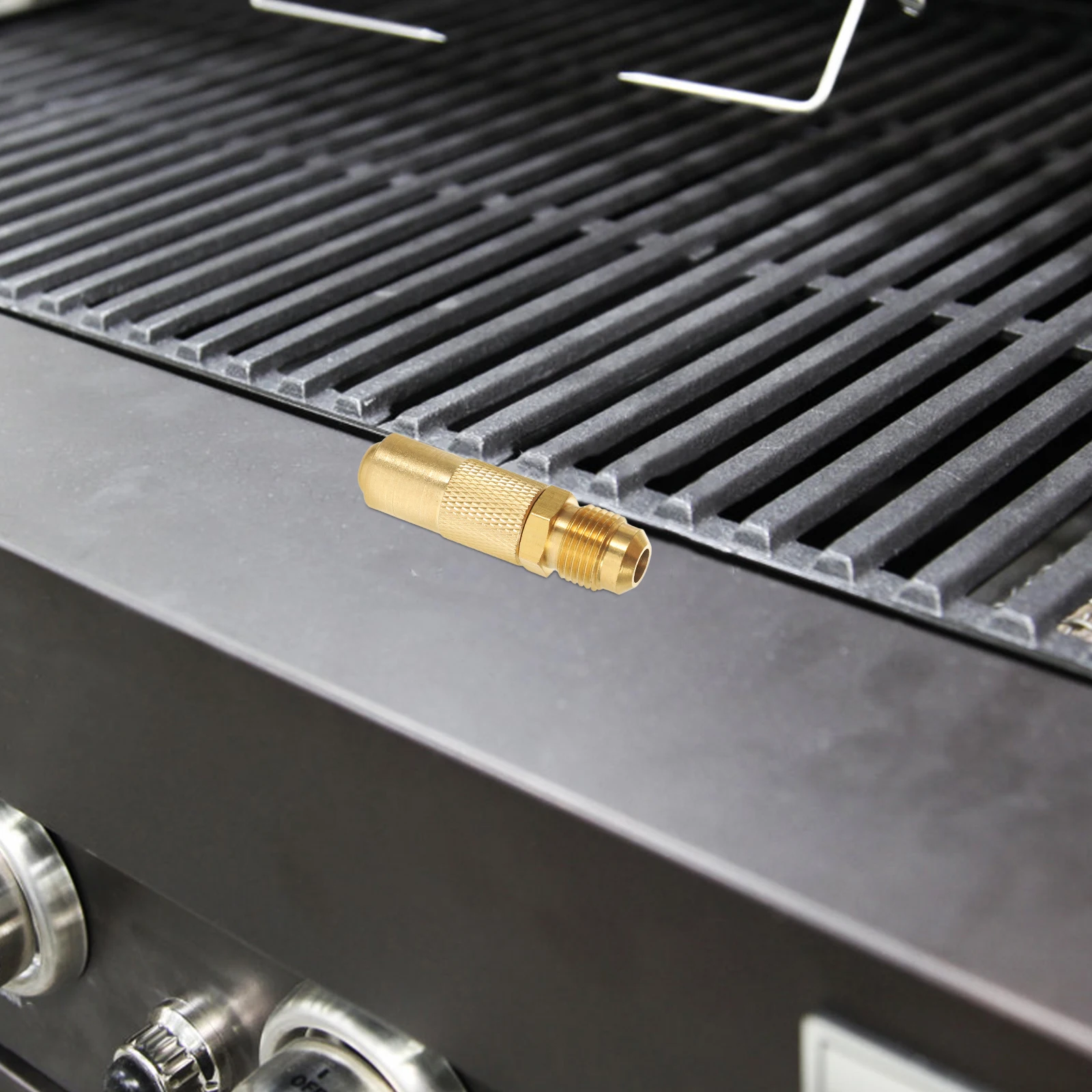 

BBQ Grill Adapter Heater Quick Connect Fitting Fireplace Black Stone Connector Gas Copper Natural