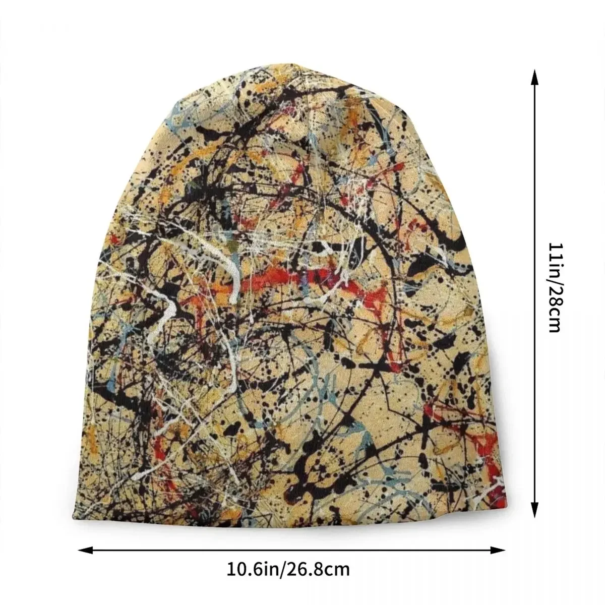 Colorful Pop Art Abstract Camouflage Graffiti Beanie Cap Unisex Winter Warm Bonnet Femme Knitting Hats Skullies Beanies Caps