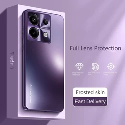 Shockproof Phone Case For Redmi Note 13 Pro Plus 5G Full Protective Cover Metal Frosted Skin Phone Cases Coque Fundas Capa