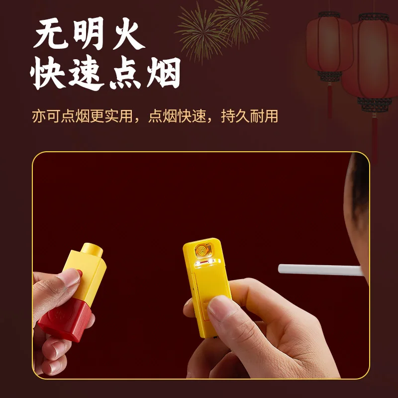 뜨거운 충전식 라이터 텅스텐 와이어 방풍 크리 에이 티브 새로운 안전 원격 제어 점화 불꽃 놀이 및 폭죽 가제트