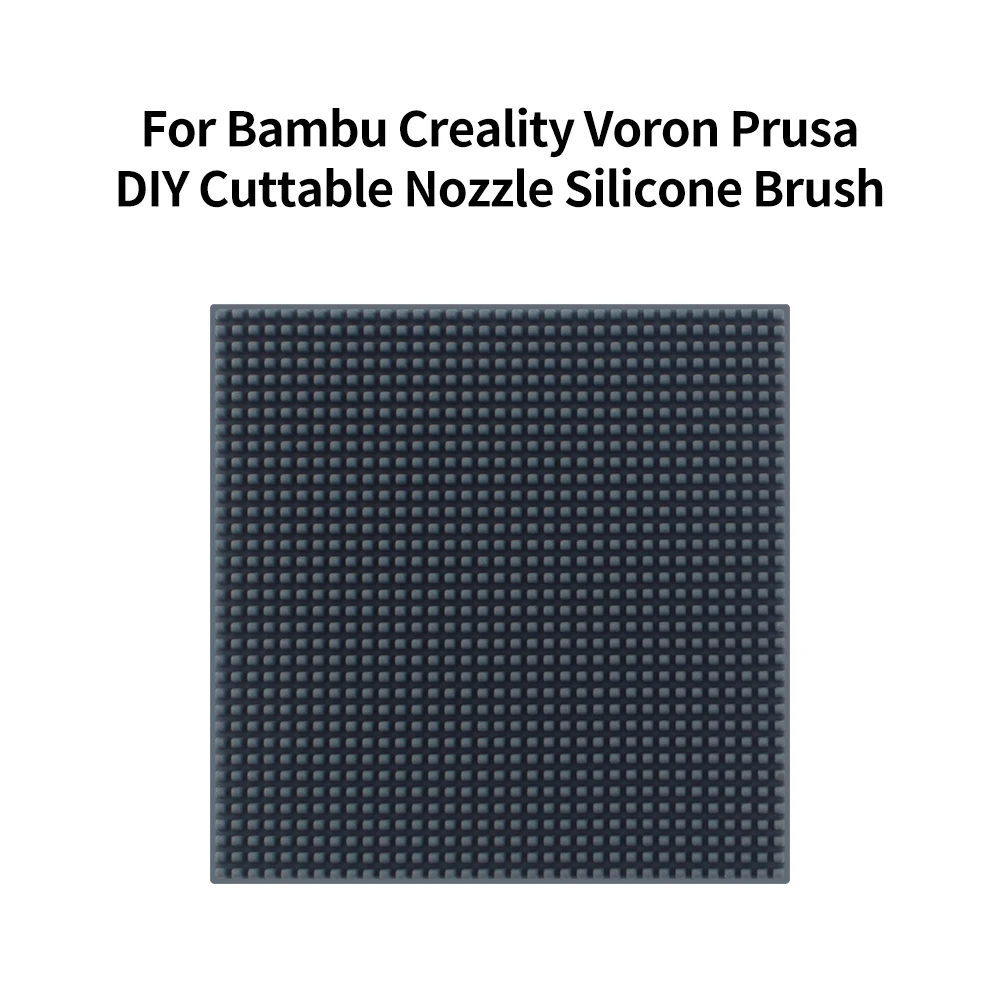 

Toaiot DIY силиконовая щетка-насадка 81*81*5 мм для Bambu Creality Voron Prusa ANYCUBIC стеклоочиститель силиконовая щетка инструмент для очистки 3d принтер