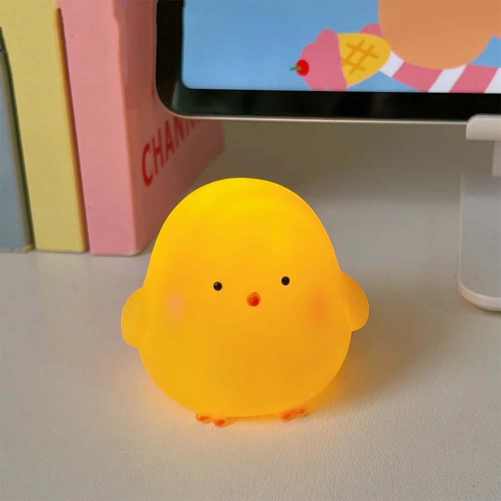 Chick Night Light Bedroom Decoration Cute Cartoon Animal Night Light Christmas Gifts For Kids Room Bedside Sleeping Lamp