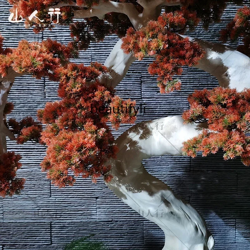 CC Simulated welcome pine beauty pine modeling tree new Chinese landscaping fake pine interior ornament