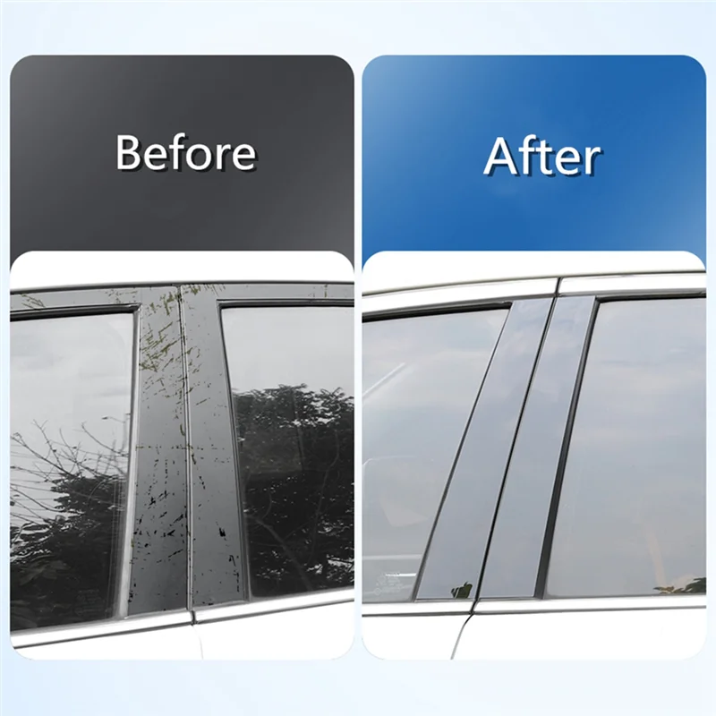 

Car Pillars Trim Sticker Decals Driver Passenger Side Front Outer Door Molding For BMW- X6 E71 2009-2014 Accessories