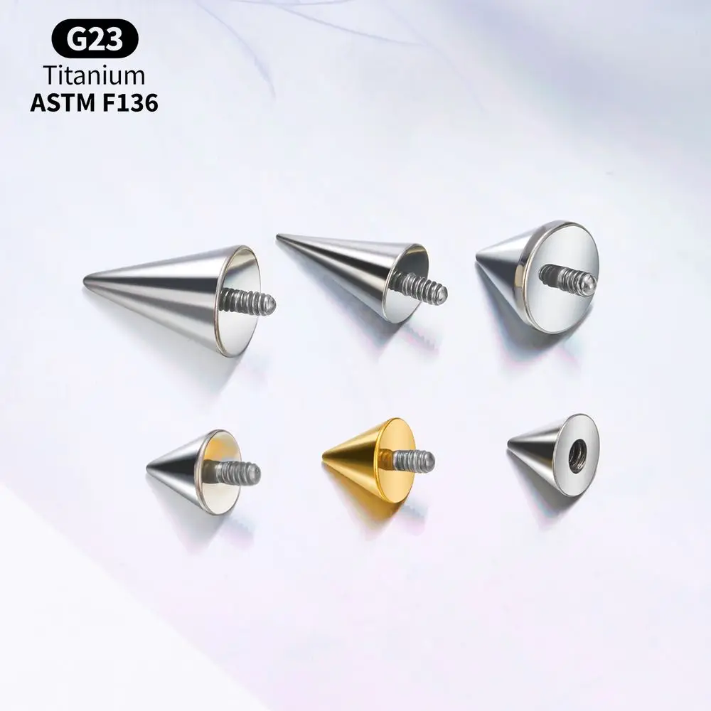 10PCS G23 Titan 14G 16G Externe Gewinde Intern Gewinde Ball Ersatz Zubehör Körper Schmuck Zubehör – Detail 8