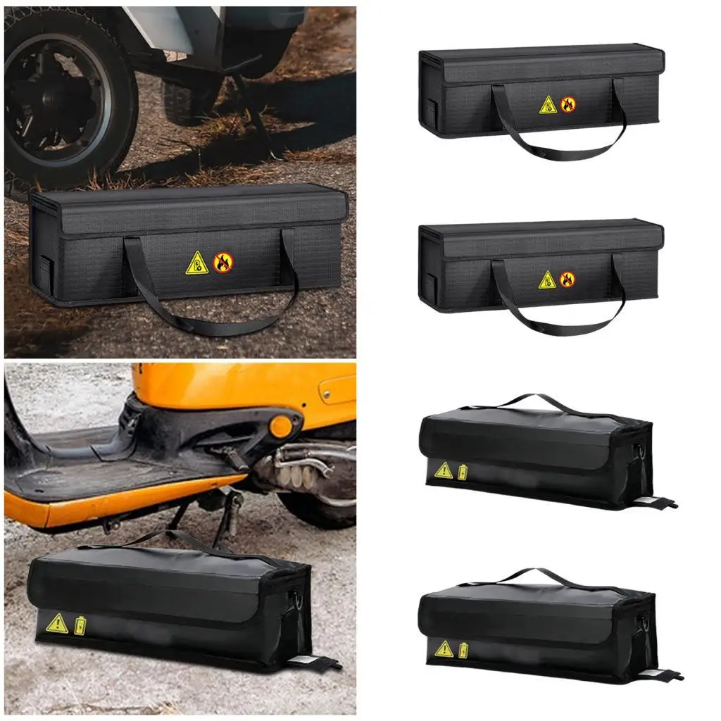 

Electric Bicycle Charger Carrying Bag with Fire Resistant Features