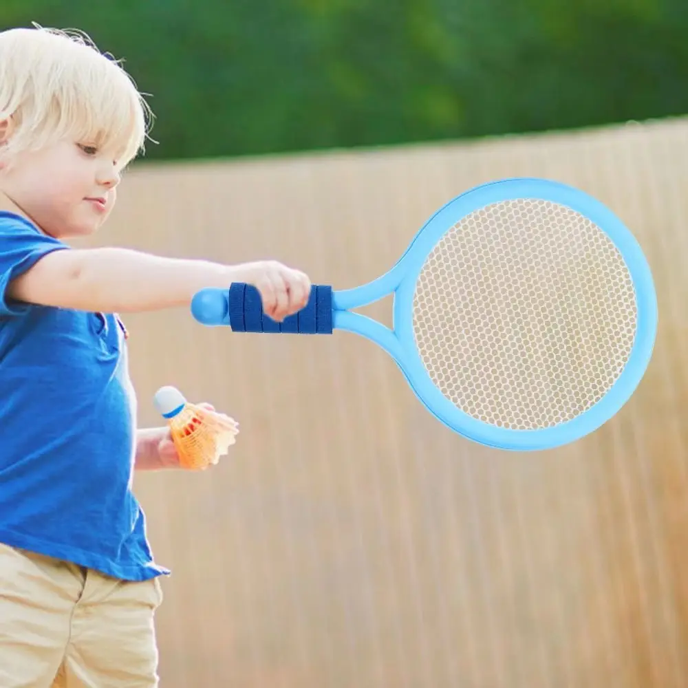 Ensemble de raquettes de Badminton à poignée confortable, balles de Tennis antidérapantes, jouets pour enfants, volants légers