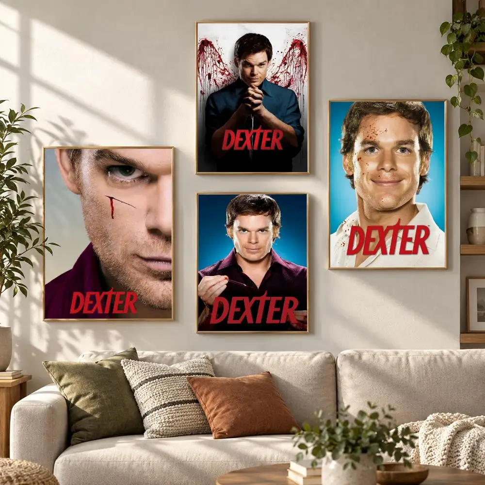 D-Dexter Morgan TV Horror Series Poster HD Waterproof Aesthetic Wall For Home Decor Trendy Durable Easy To Apply Art