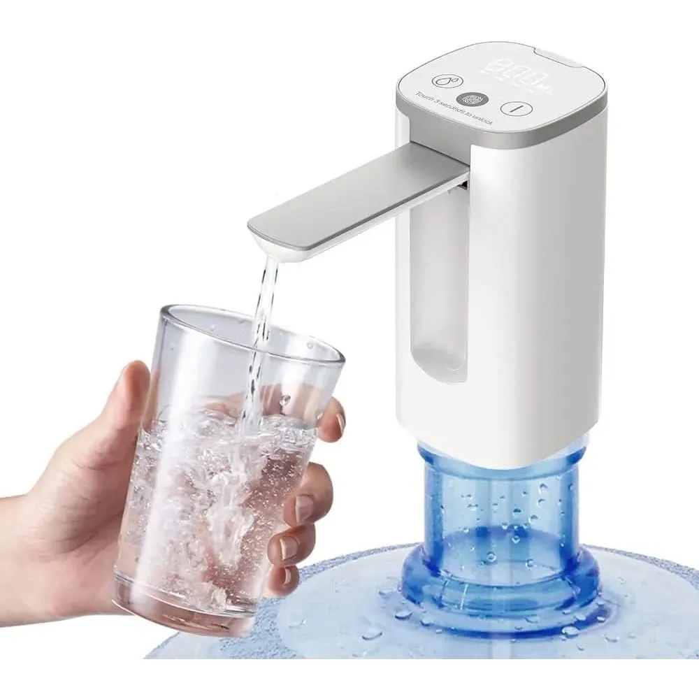 

Диспенсер для бутылок с водой с дисплеем, универсальный складной автоматический насос для бутылок с водой, портативный электрический насос для питьевой воды