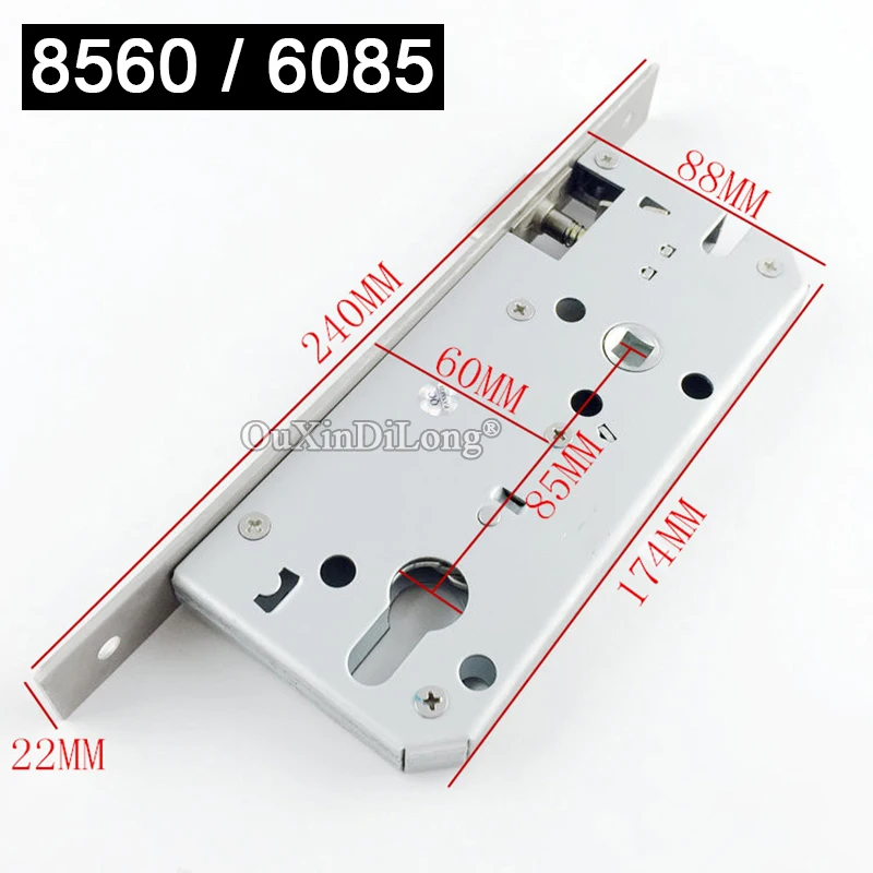 European Mortise Door Lock 85X60 / 60X85 Security Anti-theft Door Lock body Repair Parts