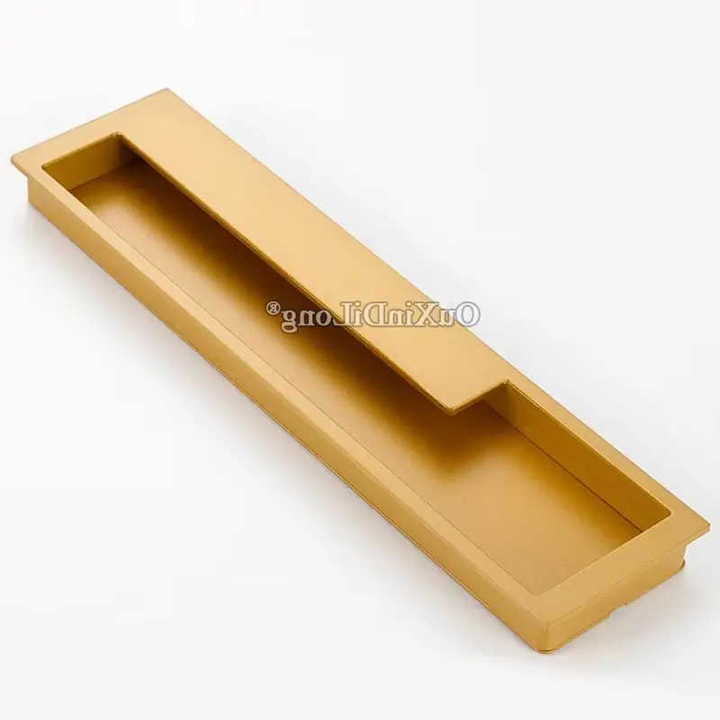 Europeu americano 1 peça liga de zinco recesso maçanetas porta deslizante invisível escondido madeira porta do celeiro push pull alças