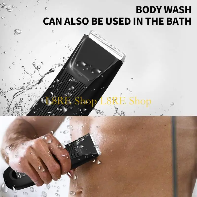 L8RE Electric Trimmer Intimate Shaver for Men Waterproof Wet/Dry Eggs and Body