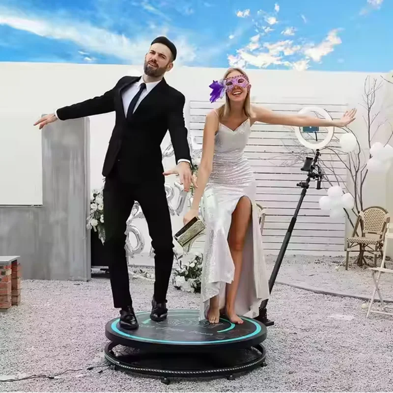 

Portable 360 Photo Booth Machine - Slow Motion Rotating Spin Camera Platform (OEM Customizable, Includes Flight Case)