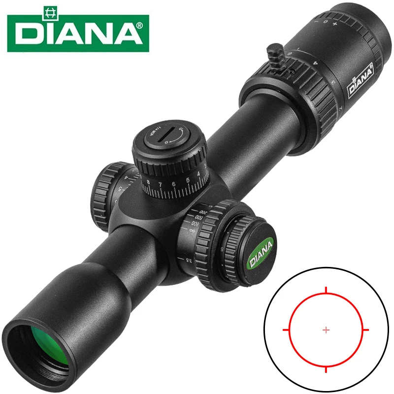 DIANA 2-10X30 FFP First Focal Plane Scope Side Parallax 1/4 MIL SR1 Reticle Tactical Hunting Riflescope Luneta CQB AR .338.556