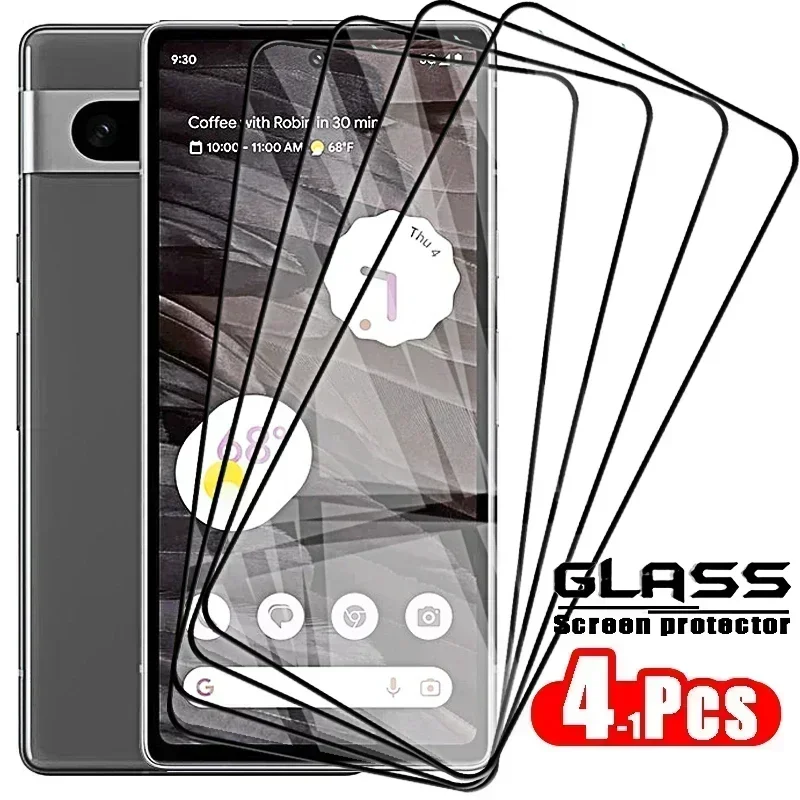 4-1Pcs Tempered Glass on For Google 7A 6a 5a 4a 5g 8 Pro Screen Protector Glass for Pixel 7 6 5 4 A Safety Protective Glass Film