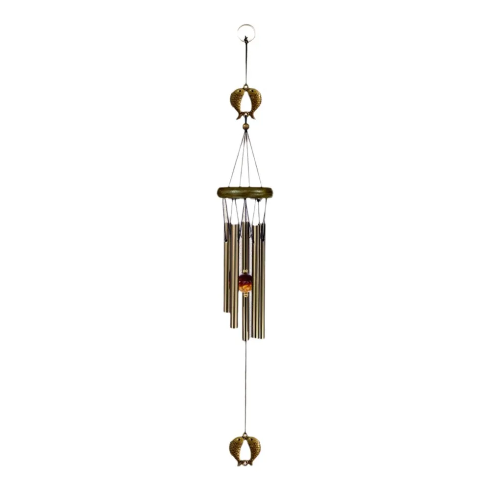 Rustic Style Metal Wind Chimes Butterfly Design Soothing Outdoor Wind Chimes Aluminum Pipe Garden Hanging Pendant Room Decor