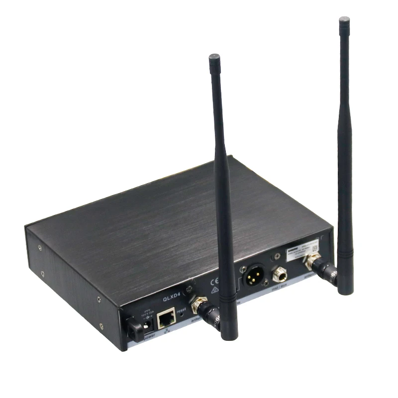 QLXD4 BETA58 UHF True Diversity Wireless Microphone System With Lavalier Headset Mic For Karaoke Stage Performance