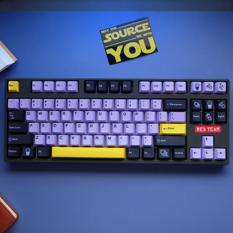 GMK Taro 146 مفتاحًا/مجموعة Keycap PBT التسامي Keycap الكرز الشخصي يناسب 61/64/87/96/104 لوحة المفاتيح الميكانيكية Cherry MX Keycaps