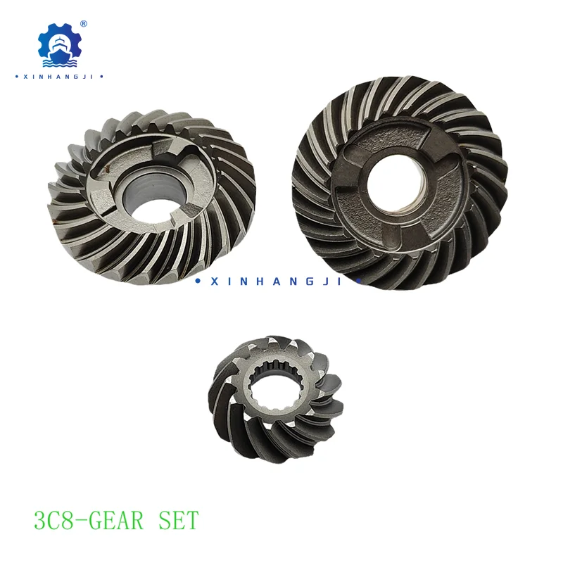 3C8 Gear set For Tohatsu Nissan Outboard Motor 4T 40-50 HP NSD40A NSD50B Forward 3C8-64010-0 Reverse 3C8-64020 Pinon 3C8-64030