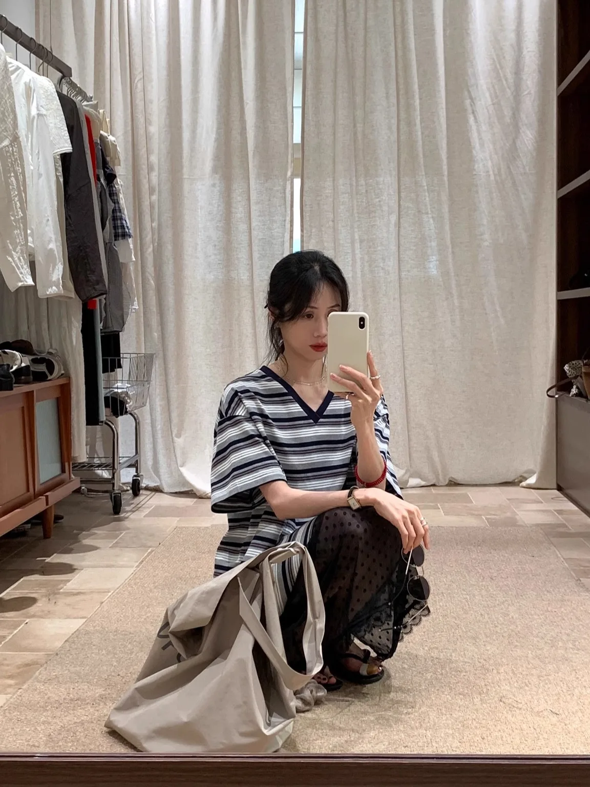 

BRIVIN Корейский женский комплект с полосатым узором для похудения, летний костюм-двойка 2025 года, новинка для деловых женщин