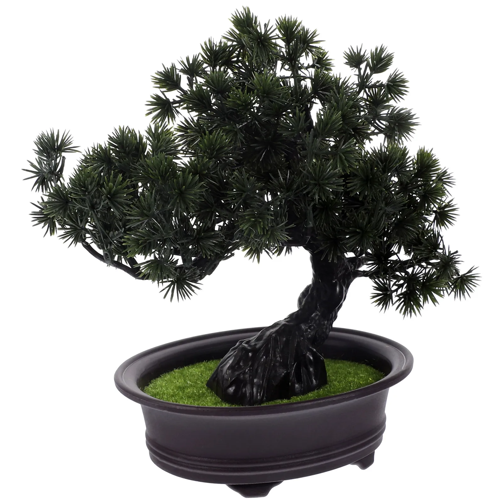 

Fake Cedar Bonsai Plant Indoor Artificial Topiary Realistic Small Fake Plant for Desk Home Decor Office Decoration Vivid Color