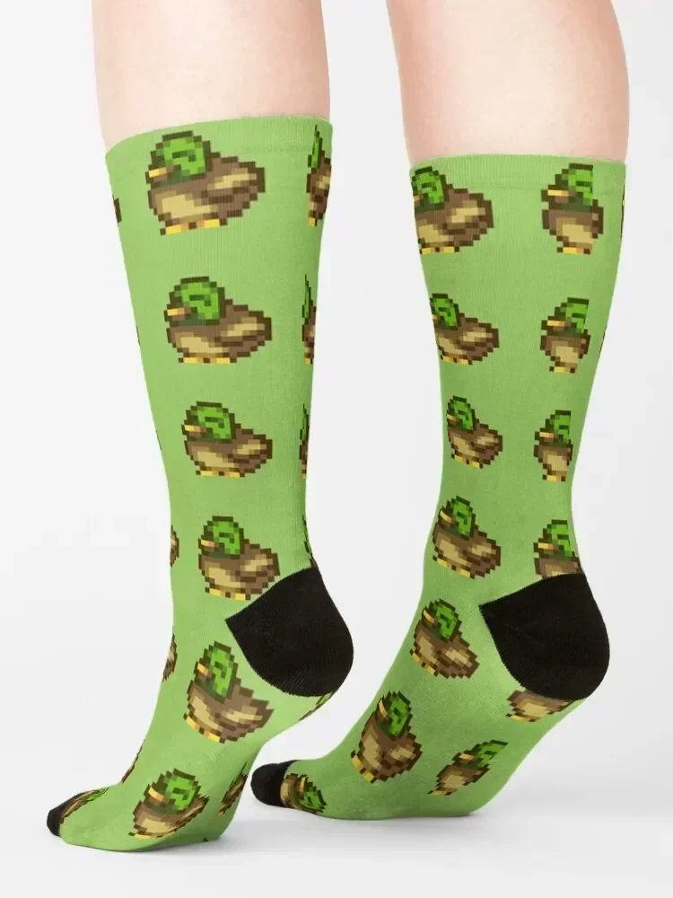 Stardew Valley Pixel Duck Socks funny gifts sheer men cotton high quality Stockings Luxury Woman Socks Men's