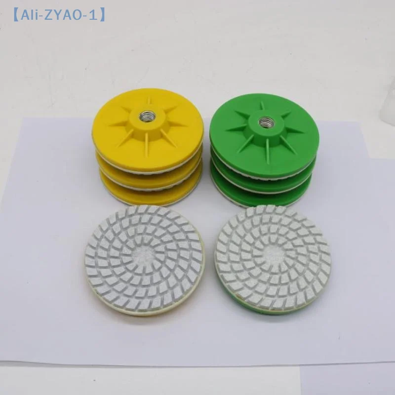 【ZYAO-1】Diskus Poles Keramik 80mm untuk Mesin Gerinda Sudut, Poles Kering Marmer Batu Kuarsa, Pembentukan Sudut, Pengasah Tepi