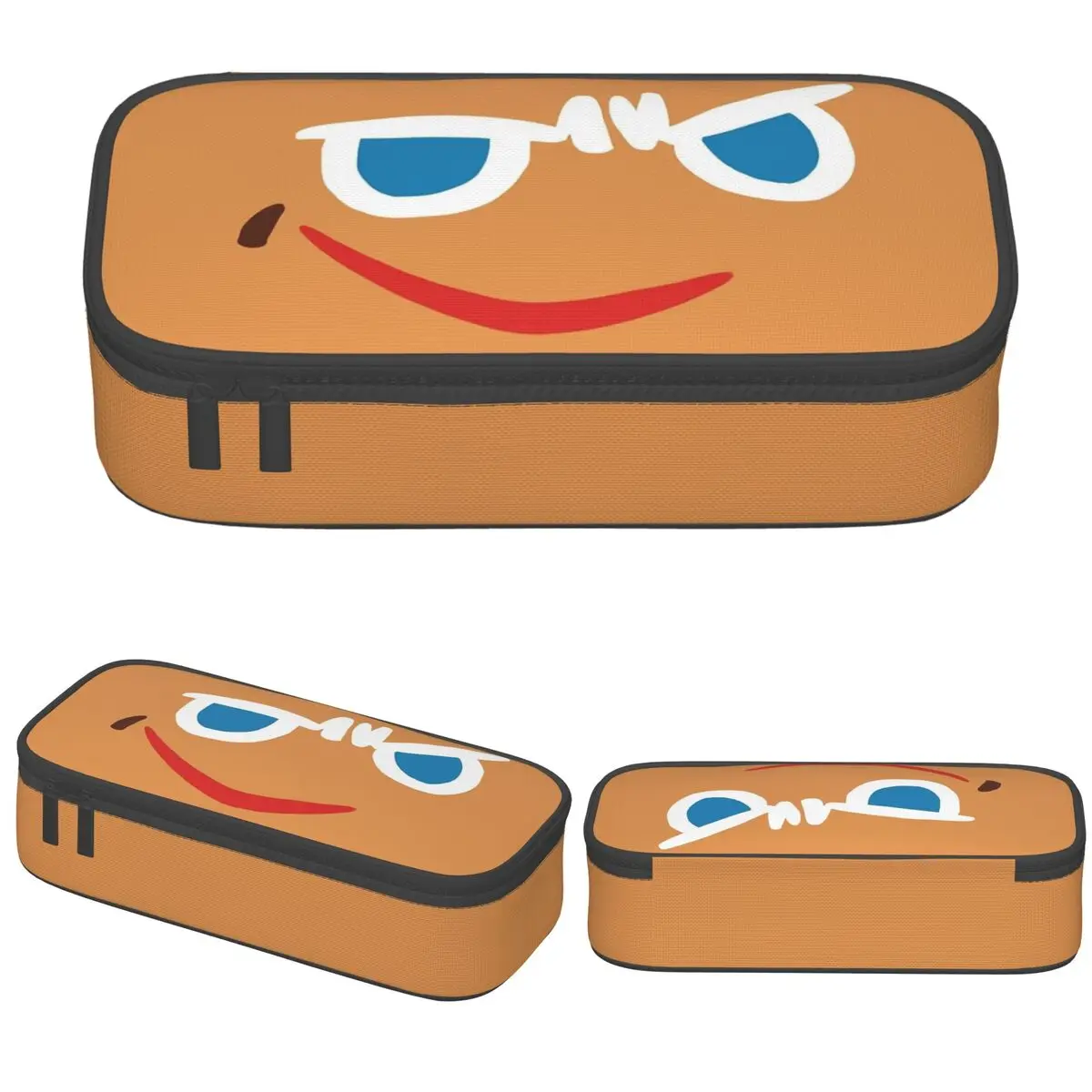

Gingerbrave Cursed Face Pencil Cases Fashion Cookie Run Kingdom Game Pen Holder Makeup Bags Girls Boys Office Zipper Pencil Box