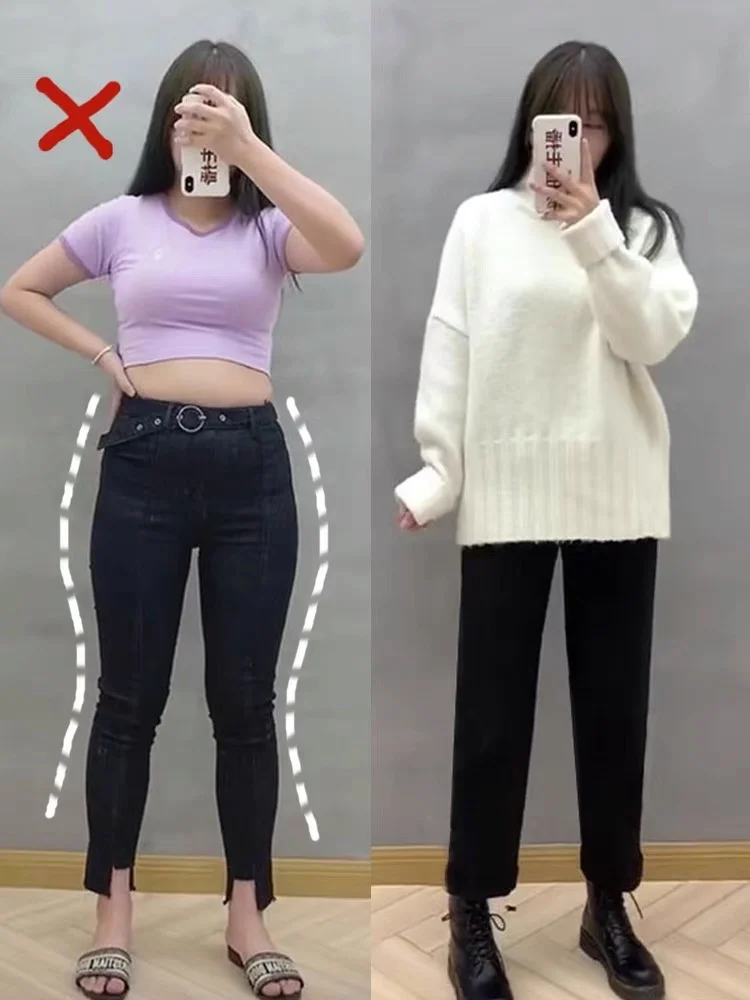 

Женские джинсы-харемы прямого кроя для похудения, весна-осень, с высокой талией, длинные брюки, на молнии и с множеством пуговиц