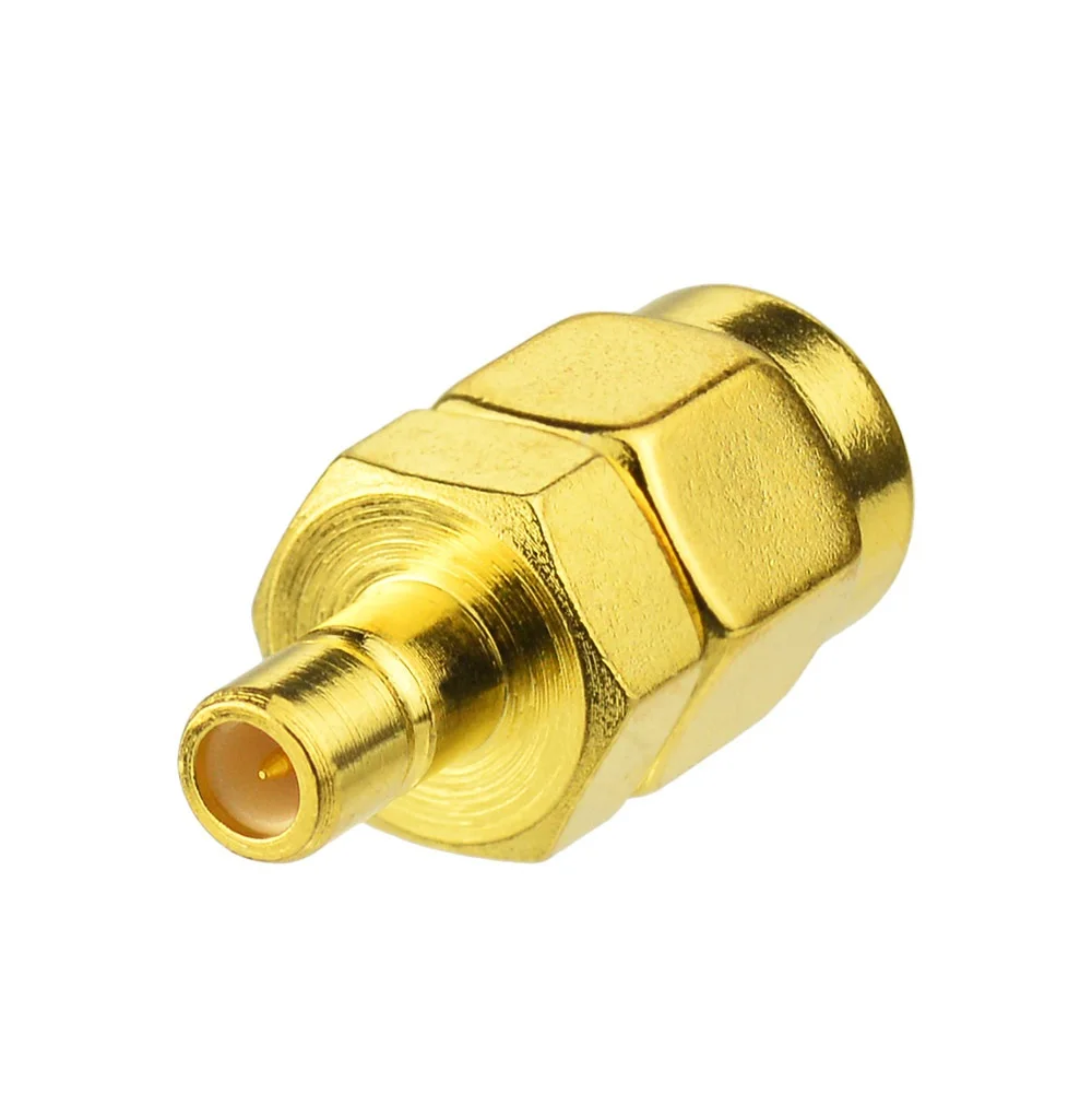 Superbat-Adaptador de 5 piezas, Conector recto plisado en oro, SMA macho a SMB hembra, 5 SMA-SMB