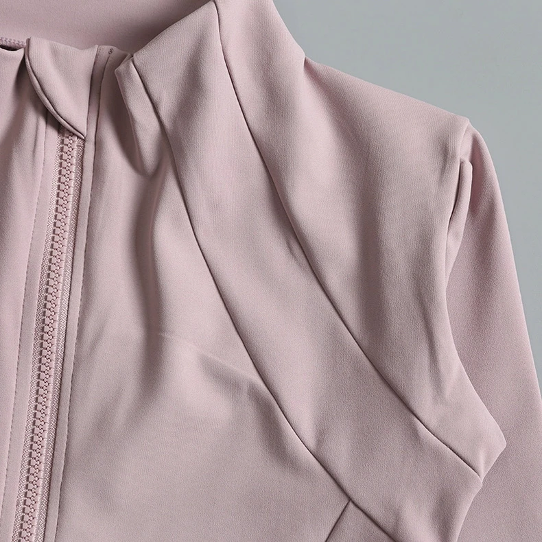 Neue Yoga-Anzüge für Damen, Eng Anliegendes Langarm-Oberteil, Lauf- und Fitness-Jacke, Schlankmachende Vielseitige Yoga-Jacke, Trainings-Sport-Oberteil – Detail 9