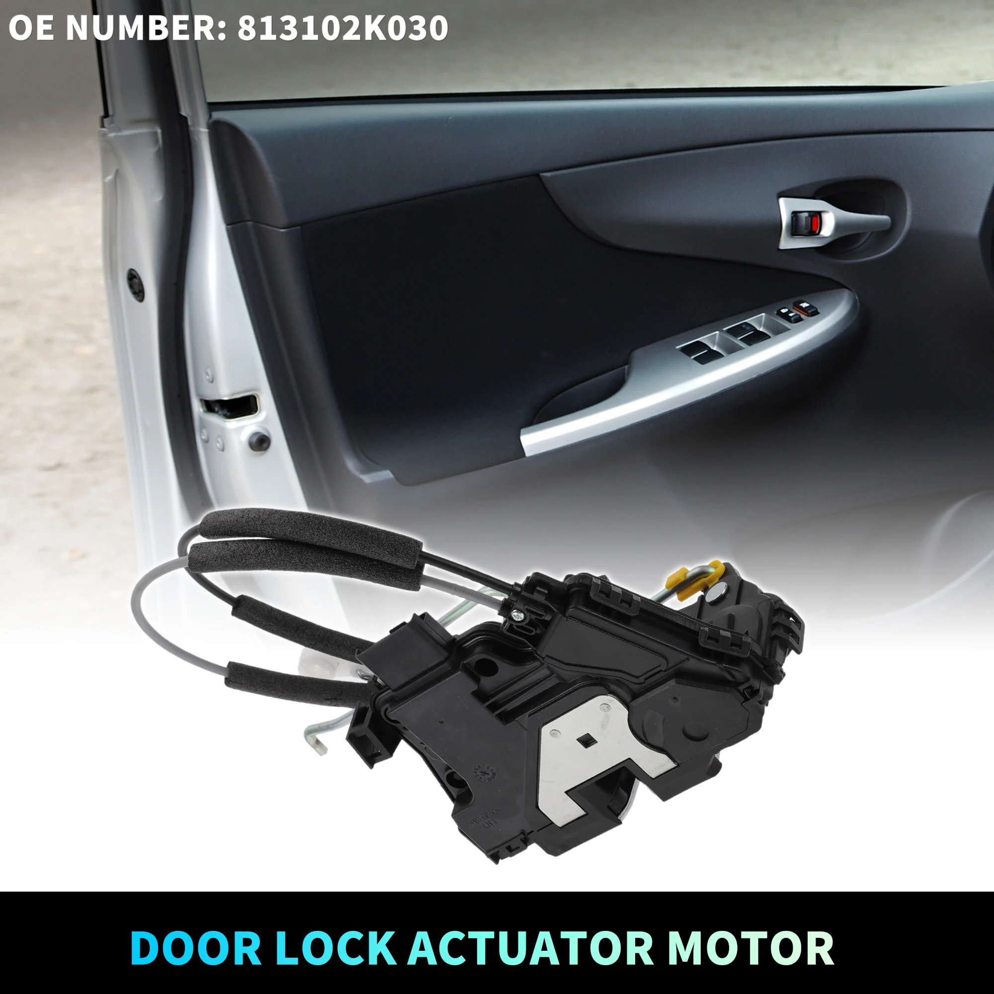 

Uxcell Front Left Power Door Lock Actuator Motor for Kia Soul 2011-2013 No.813102K030