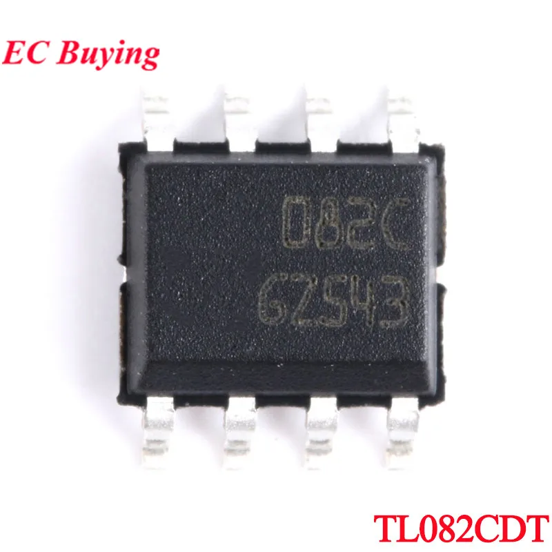 رقاقة مضخم إشارة مزدوجة ، SMD IC ، رقاقة مزدوجة ، TL082CDT ، 082C ، 072C ، tl2cdt ، TL072 ، TL082 ، 36V ، 4MHz ، 16V ، 10 V ، 5