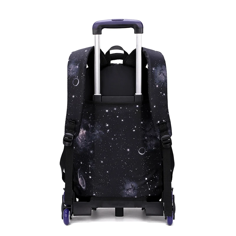 School Bag With Wheels School Rolling Backpack Wheeled Bag Students Kids Trolley Bags For Boys Travel Luggage with Lunch Box