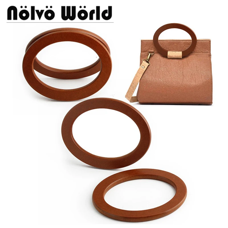 

2/4/10pcs 14.5x12cm Plywood Handle Make Beads Bag Purse Handle Frame Bags Quilted Yarn Bag Handle DIY Female Clutch Bag Handle