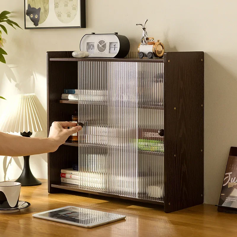 

Study desktop shelf, book dust storage rack, placement rack, table figure toy display rack, sorting shelf premium