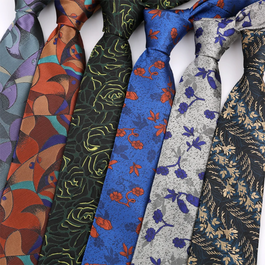 Neue Blumenkrawatten für Männer und Frauen, modisch, 8 cm breit, Bräutigam-Krawatte, Mann-Blumen-Krawatte für Hochzeit, Business, Gravata
