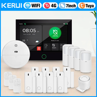KERUI 7-inch Large IPS Touch Screen Home Alarm Panel 4G LTE GSM WiFi Wireless Alarm Security System Burglar Tuya Smart Alexa