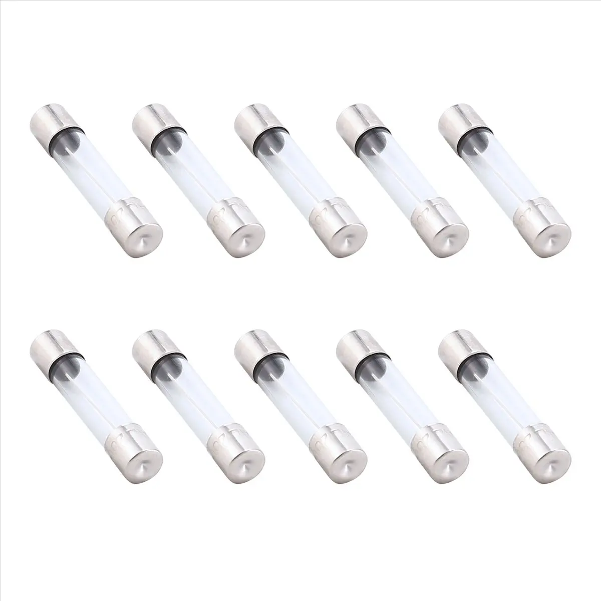 A59E 10 Pcs Fast Blow Type Glass Tube Fuses 6x30mm 250V 10A