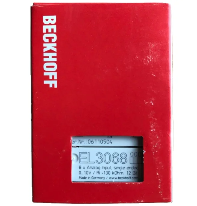 

Beckhoff EtherCAT Terminal, 8-channel analog input module EL3068