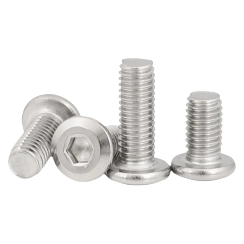 SS A2 M4 M5 M6 ألين رئيس مسامير برشام 304 سداسية من الفولاذ المقاوم للصدأ المقبس شقة رئيس مشترك البراغي الأثاث الجمعية النجارة DIY بها بنفسك #3