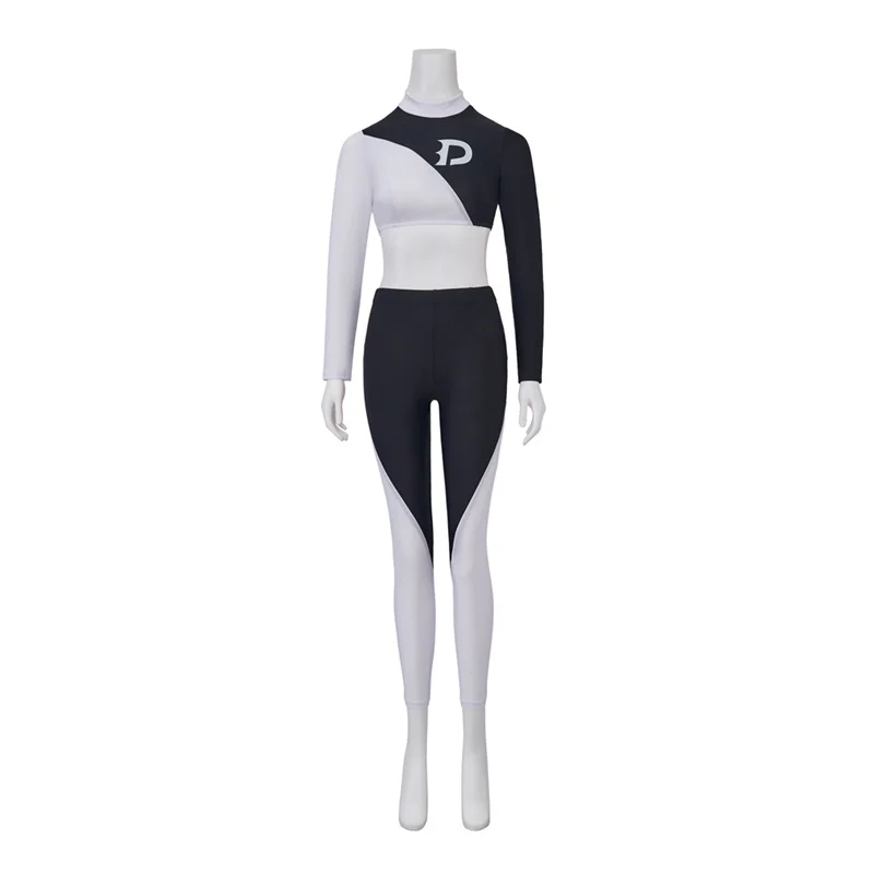 Danny Phantom Cosplay Dani Fenton Costume Women  Sexy Crop Top  Pants Halloween Carnival Party Outfits