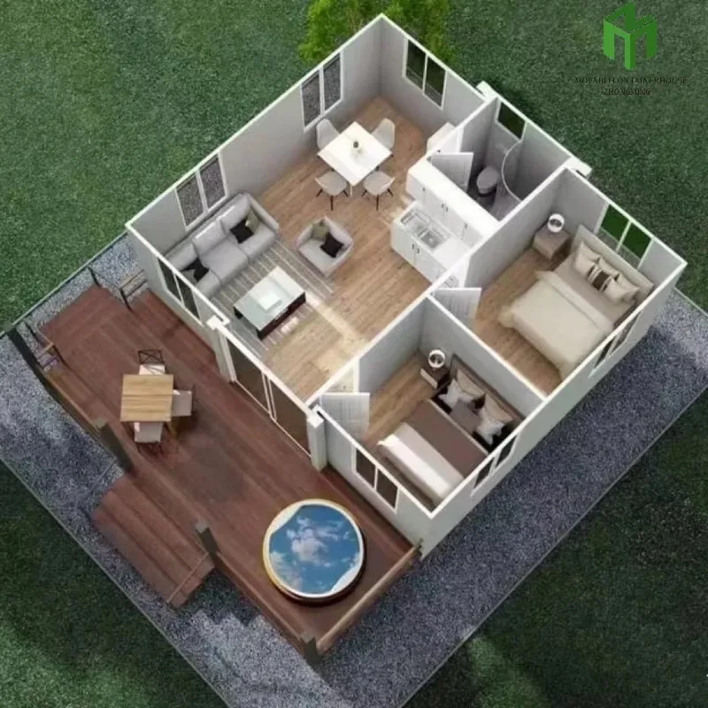 YG Customized Suppliers Cheap Prefabricated Container Houses Prefab With Bathroom And Kitchen Folding Expandable House
