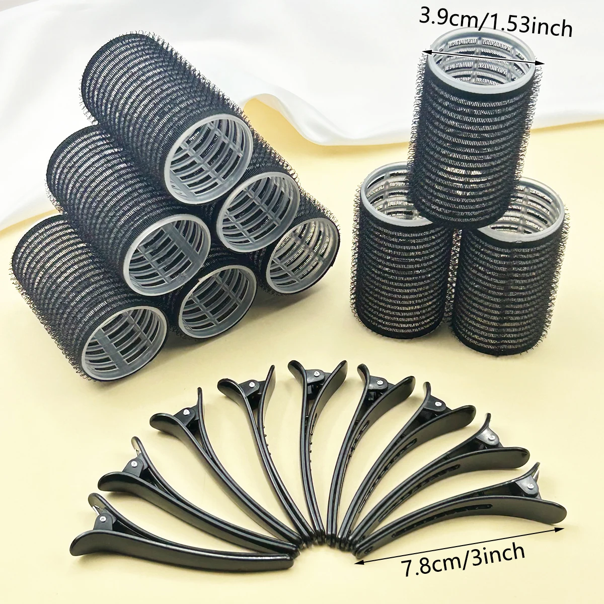 Set de 18 rizadores manuales para mujer, para rizos perfectos, herramientas de peinado DIY, rizador de ondas pequeñas apto para cabello fino