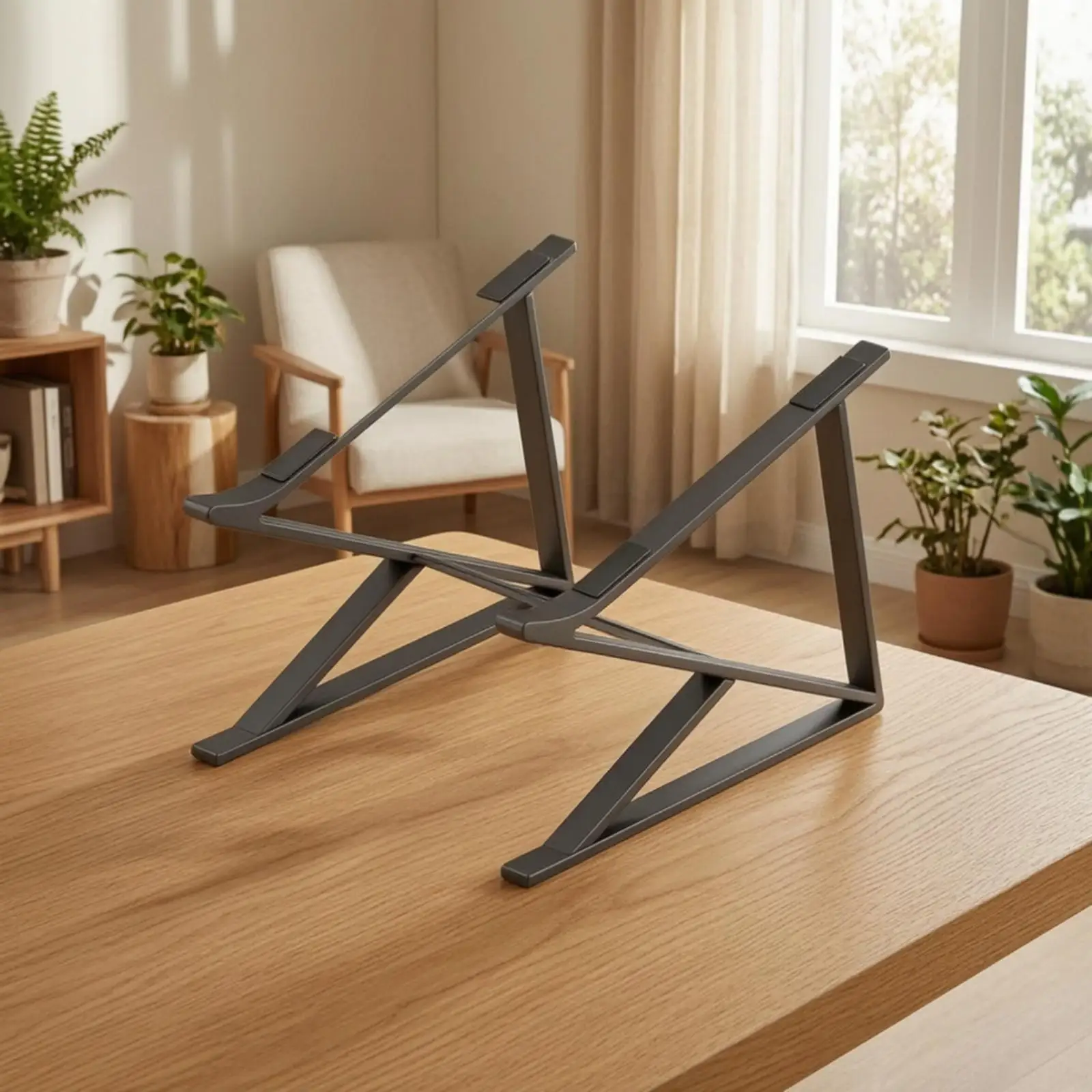 Laptop Stand with Open Frame Ergonomic Elevated Laptop Stand Non-Slip for Home Office, Workstation, Gaming Desk