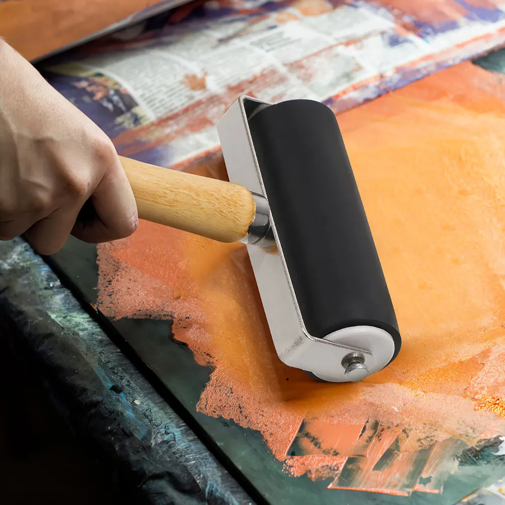 

3Pcs Printmaking Roller Ink Applicator Easy Grip Painting Crafting Tools for Printing Rollers for Crafting