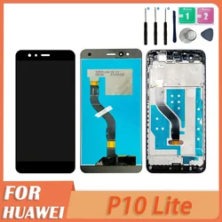 Display For Huawei P10 Lite Display Touch Screen With Frame ,For Huawei P10 Lite LCD Display WAS-LX1 WAS-LX2