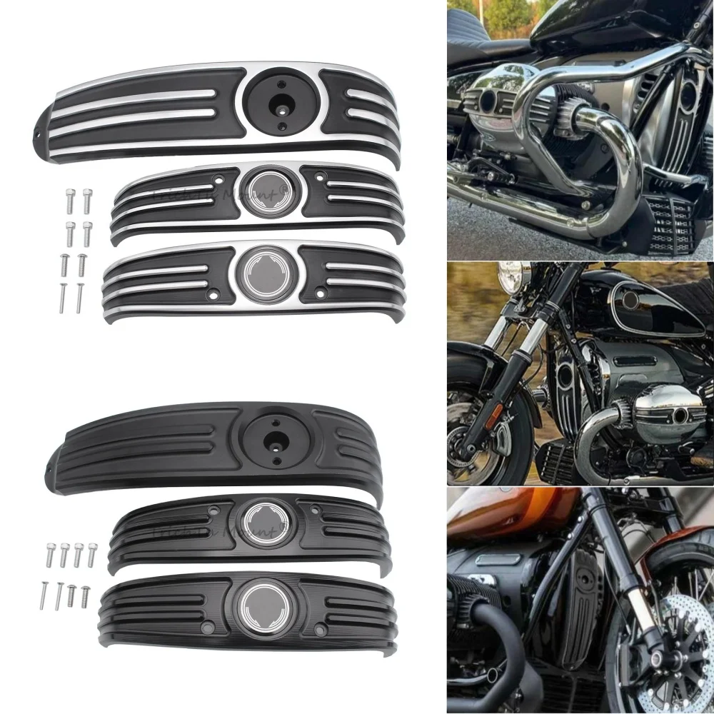 Motorcycle Cylinder Head Protector Engine Housing Trim Cover For BMW R18 Classic Roctane 100 Years R18B Transcontinental 2020-24